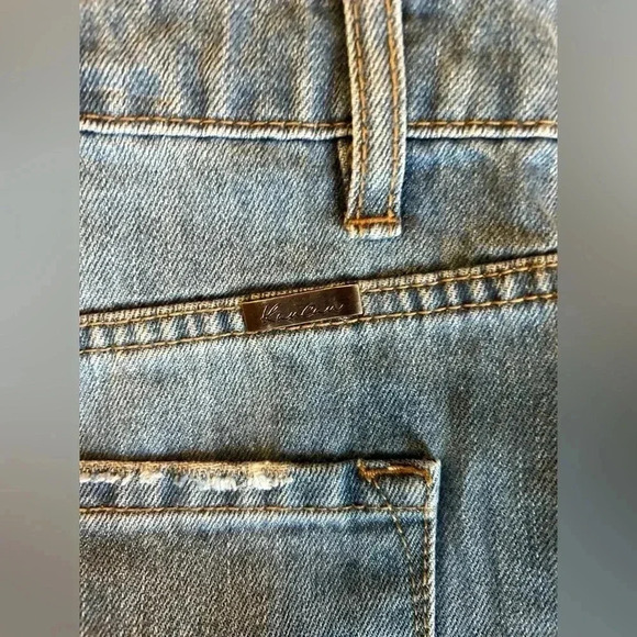 Kancan High Rise Juniors Denim Shorts Size 11. NWT. Measurements in pictures. - Picture 8 of 14